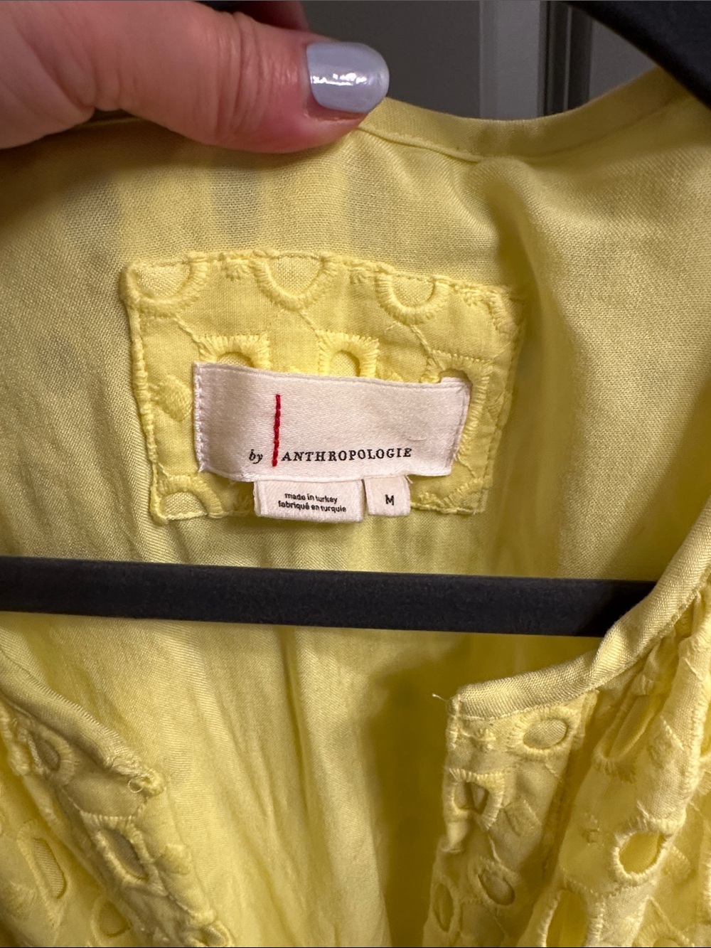 Sunshine Eyelet Maxi Dress with V-Neck - Picture 3 of 4